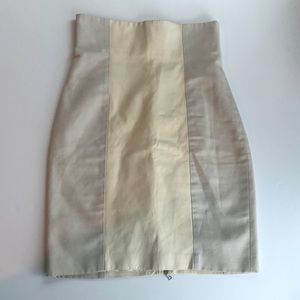 Jenni Kayne leather zip back pencil mini skirt